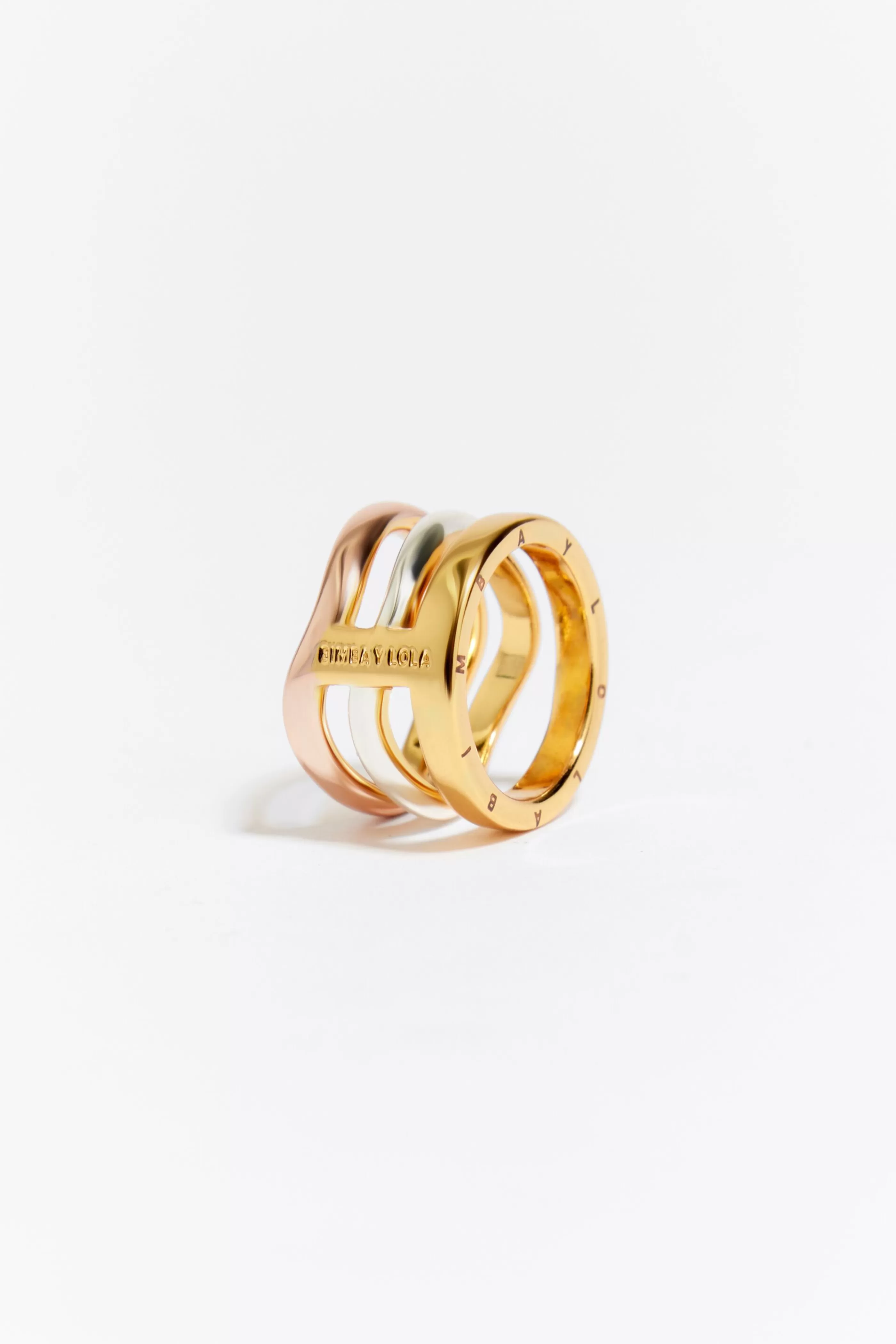 Discount Anillo bandas logo tricolor Anillos | Bisutería