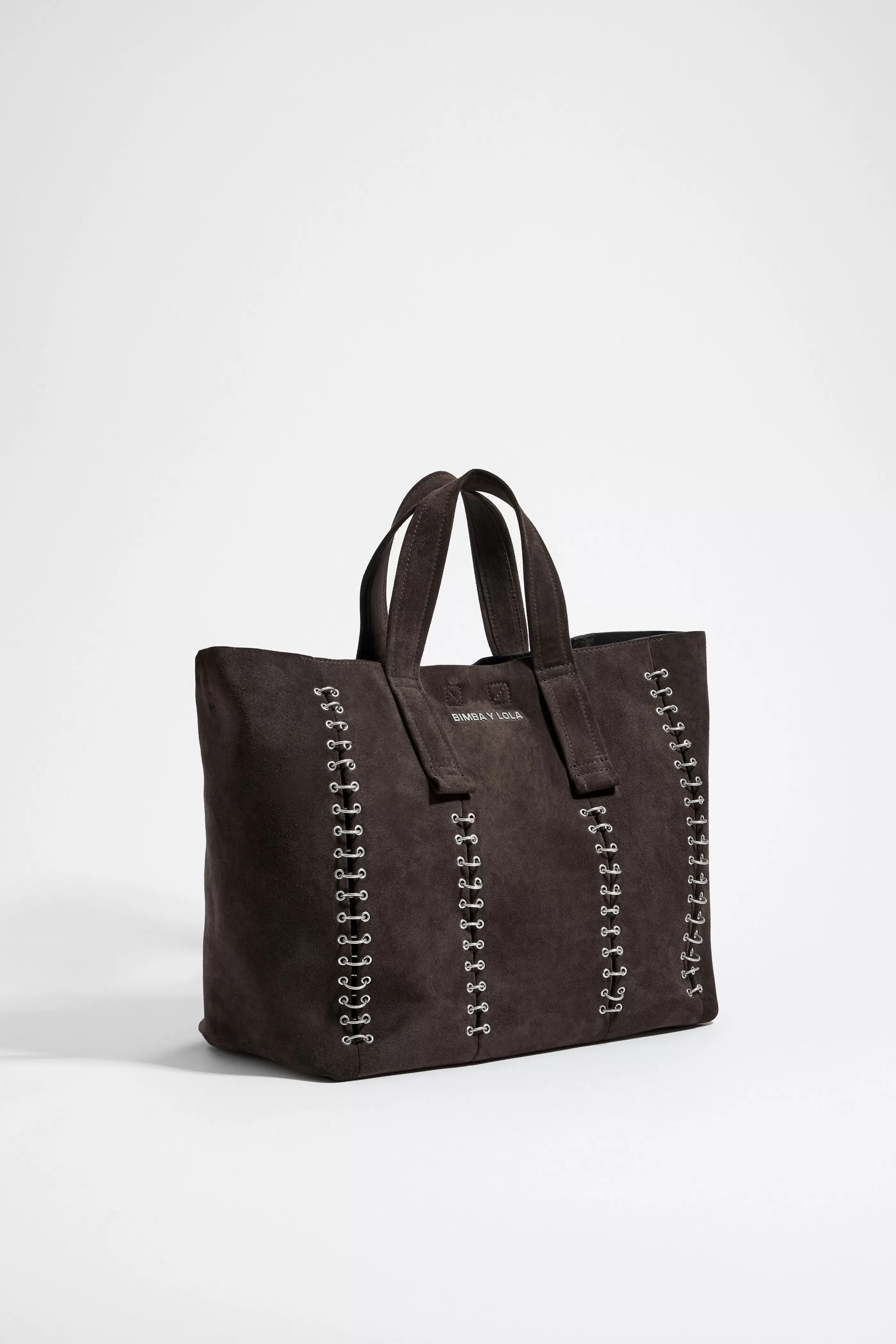 Store Bolso shopper L serraje carbón Bolsos piel | Bolsos de hombro