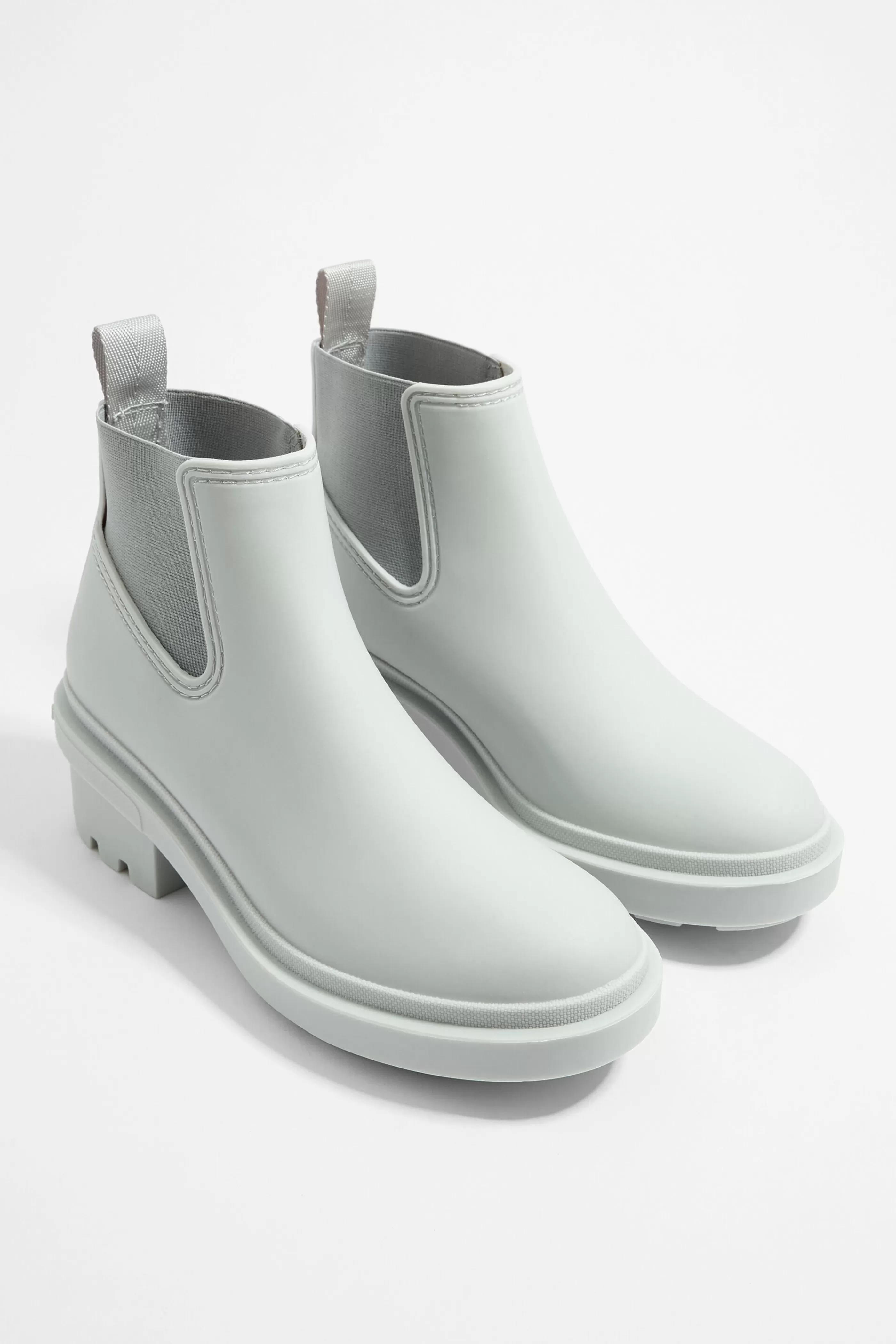 Clearance Bota agua goma blanca Botas de agua