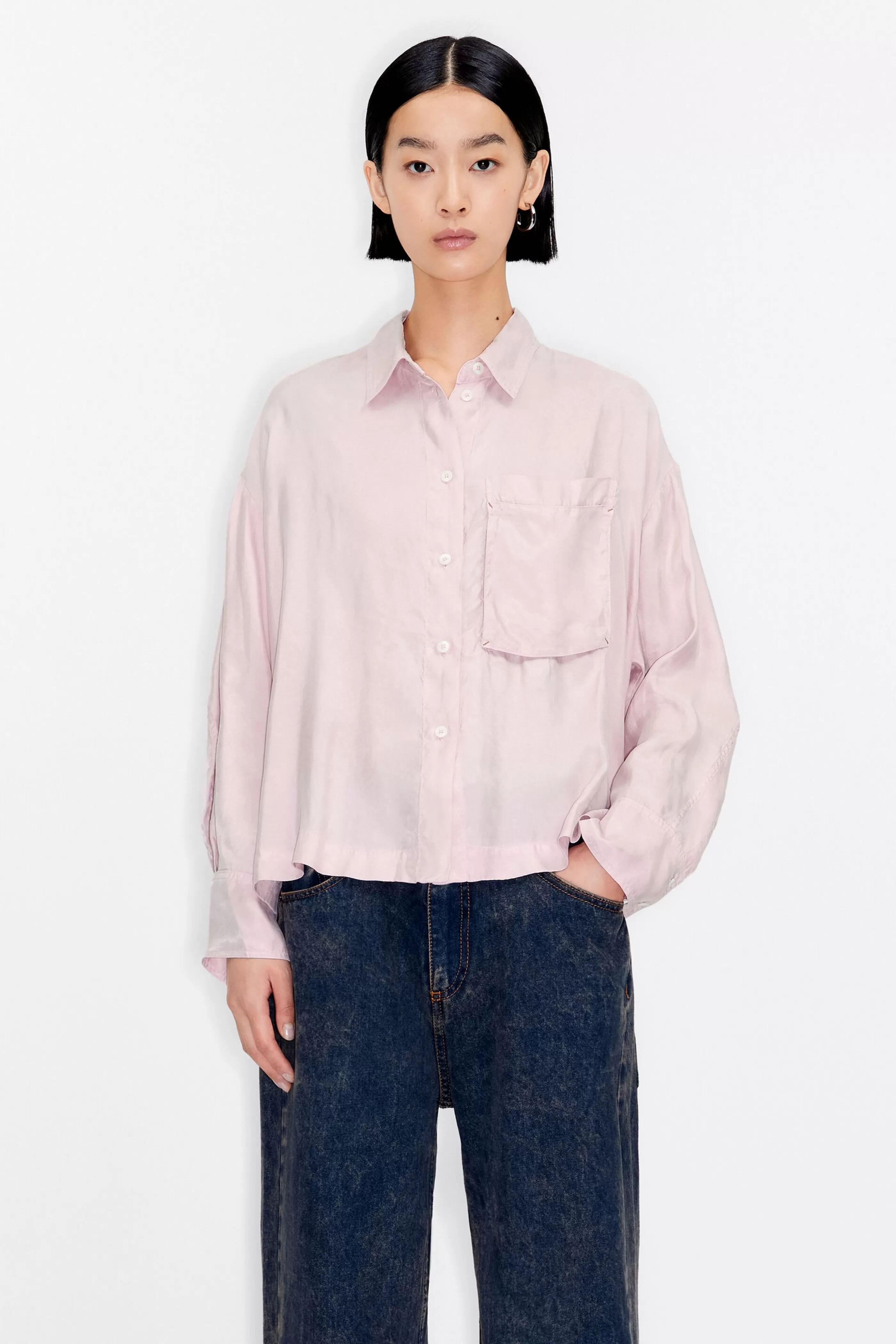 Best Camisa boxy rosa Camisas