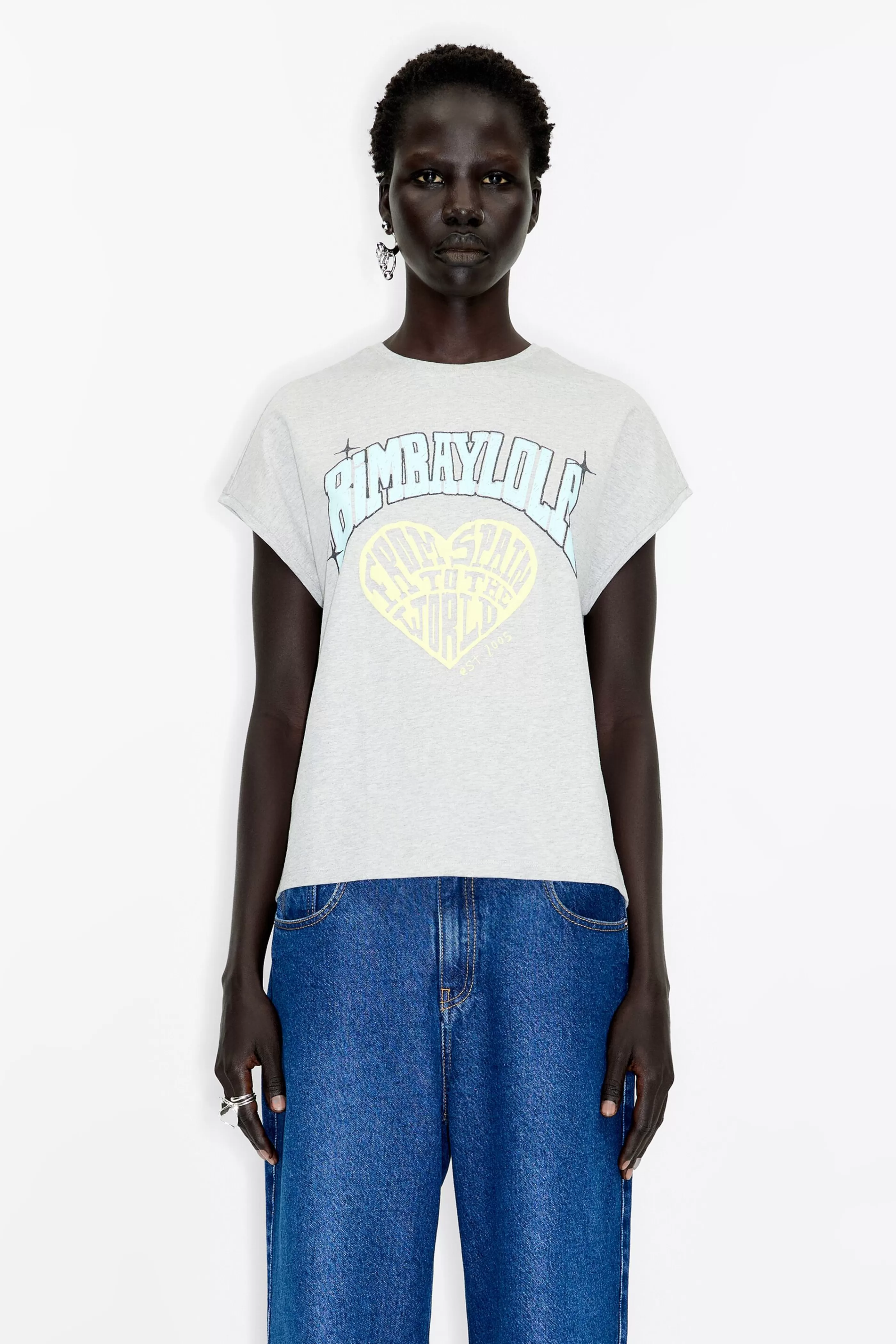 Flash Sale Camiseta University Bimba gris claro Camisetas