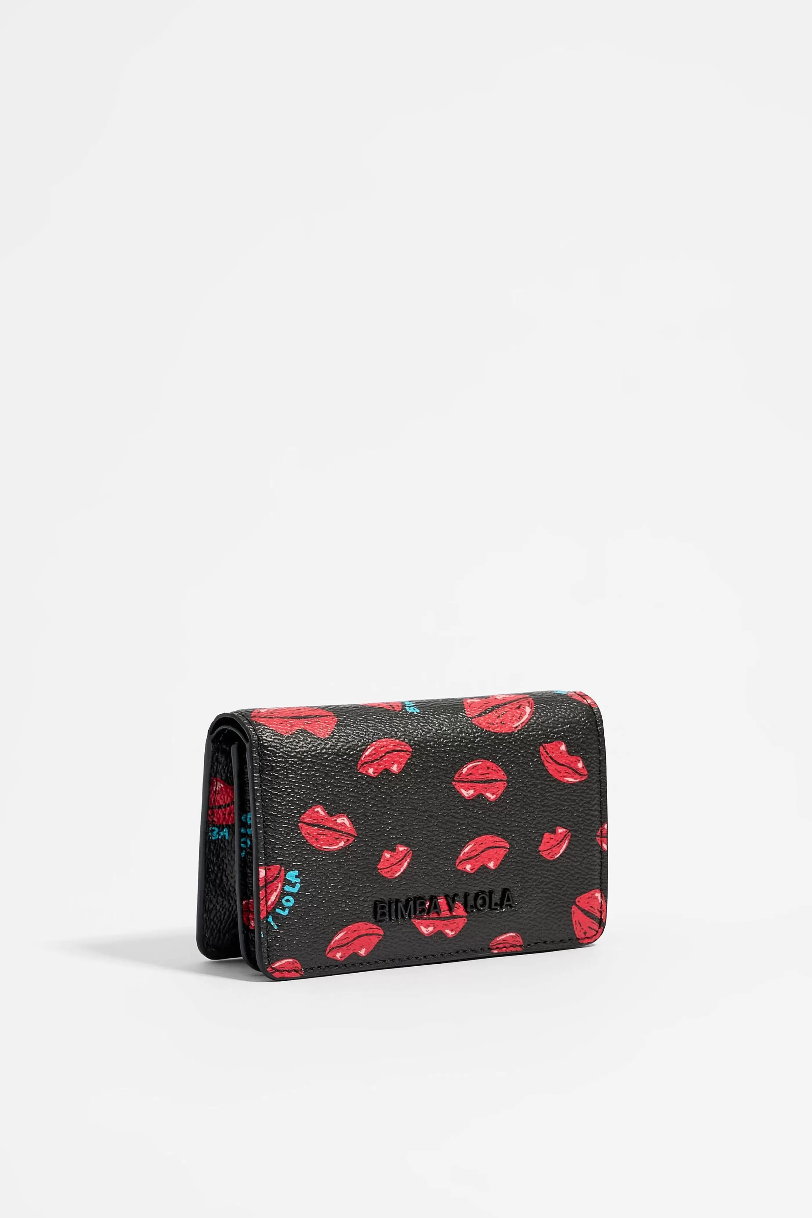 Hot Cartera solapa print Lips rojo Carteras y monederos