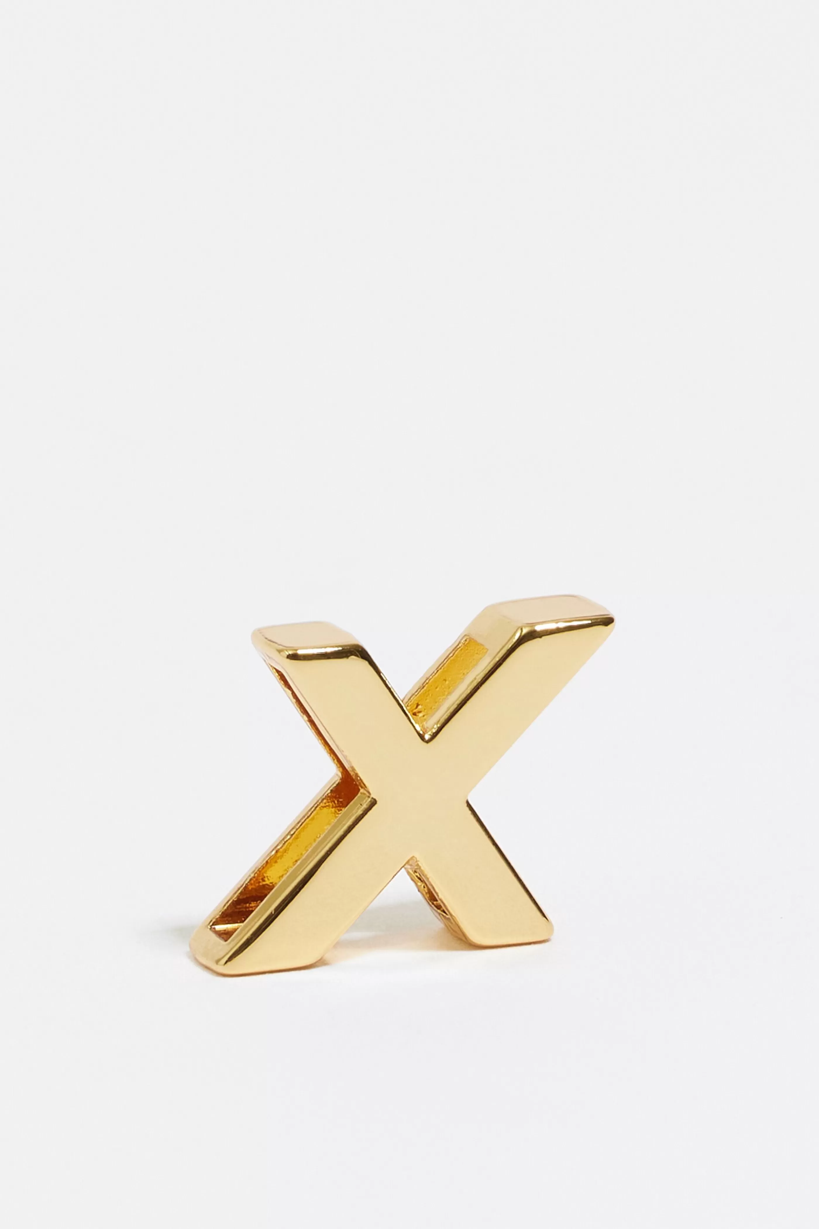 Cheap Charm letra X metal dorado Pulseras