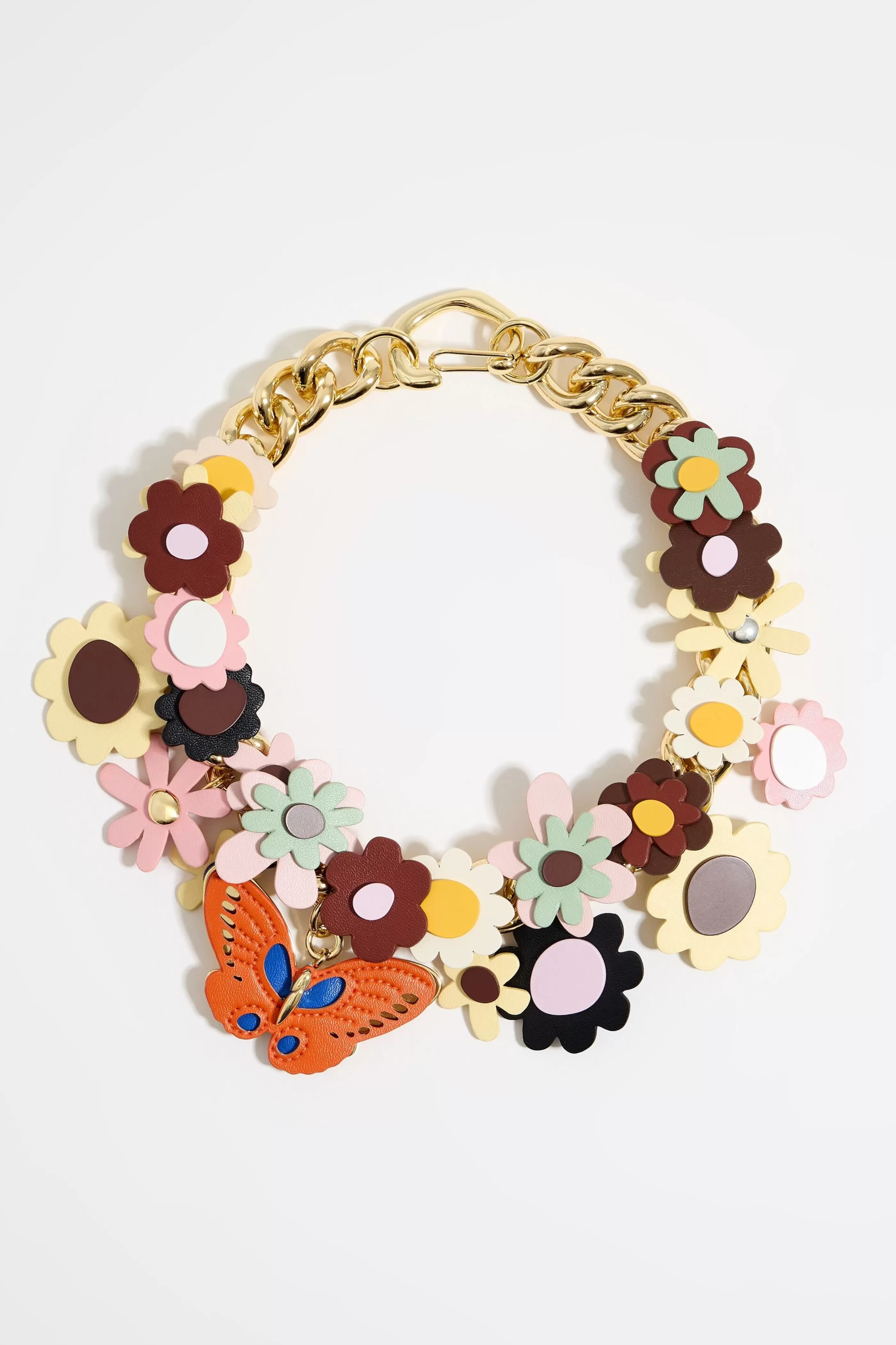 Clearance Collar cadena flores y mariposa Collares