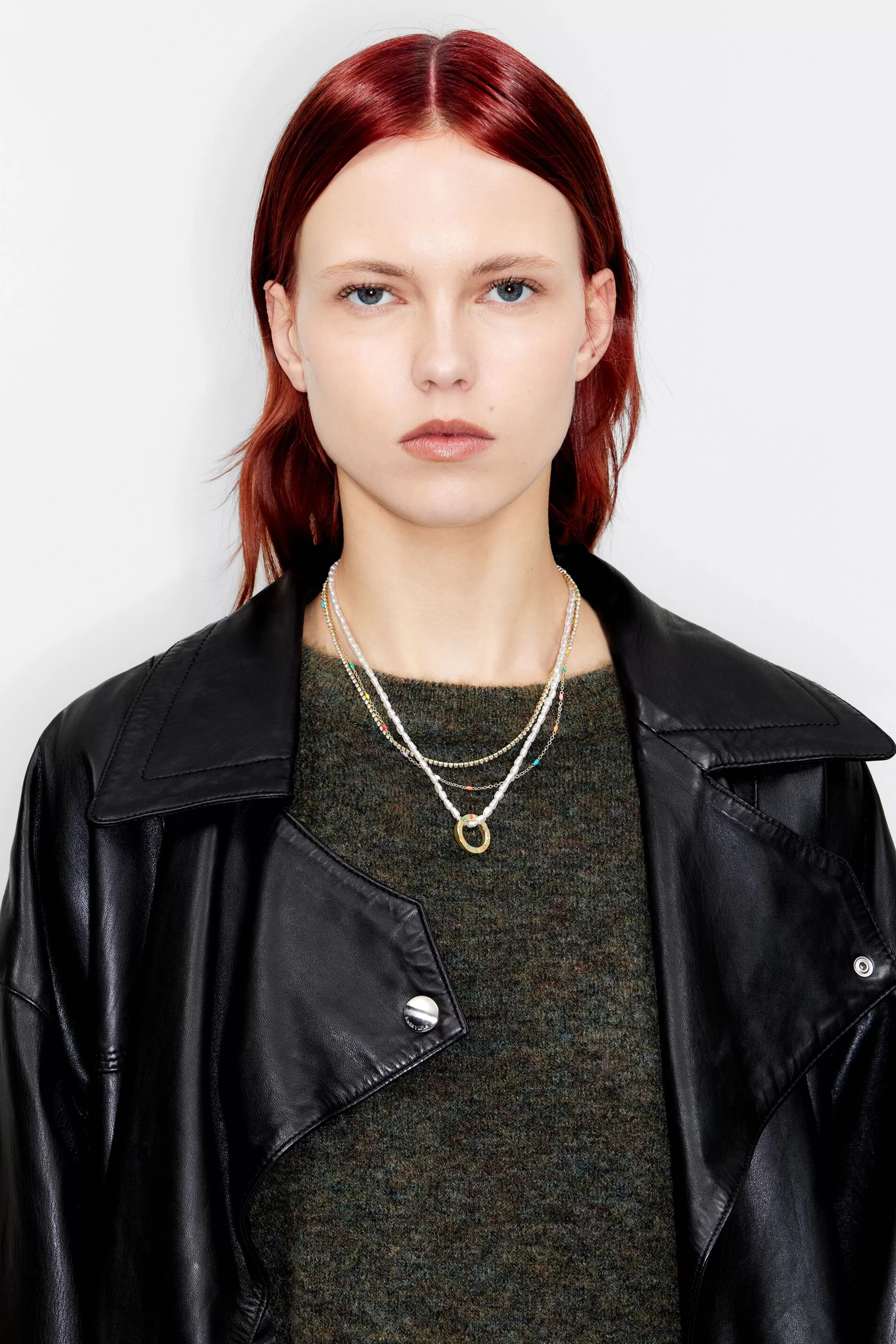 Cheap Collar logo cristales multicolor Collares | Bisutería