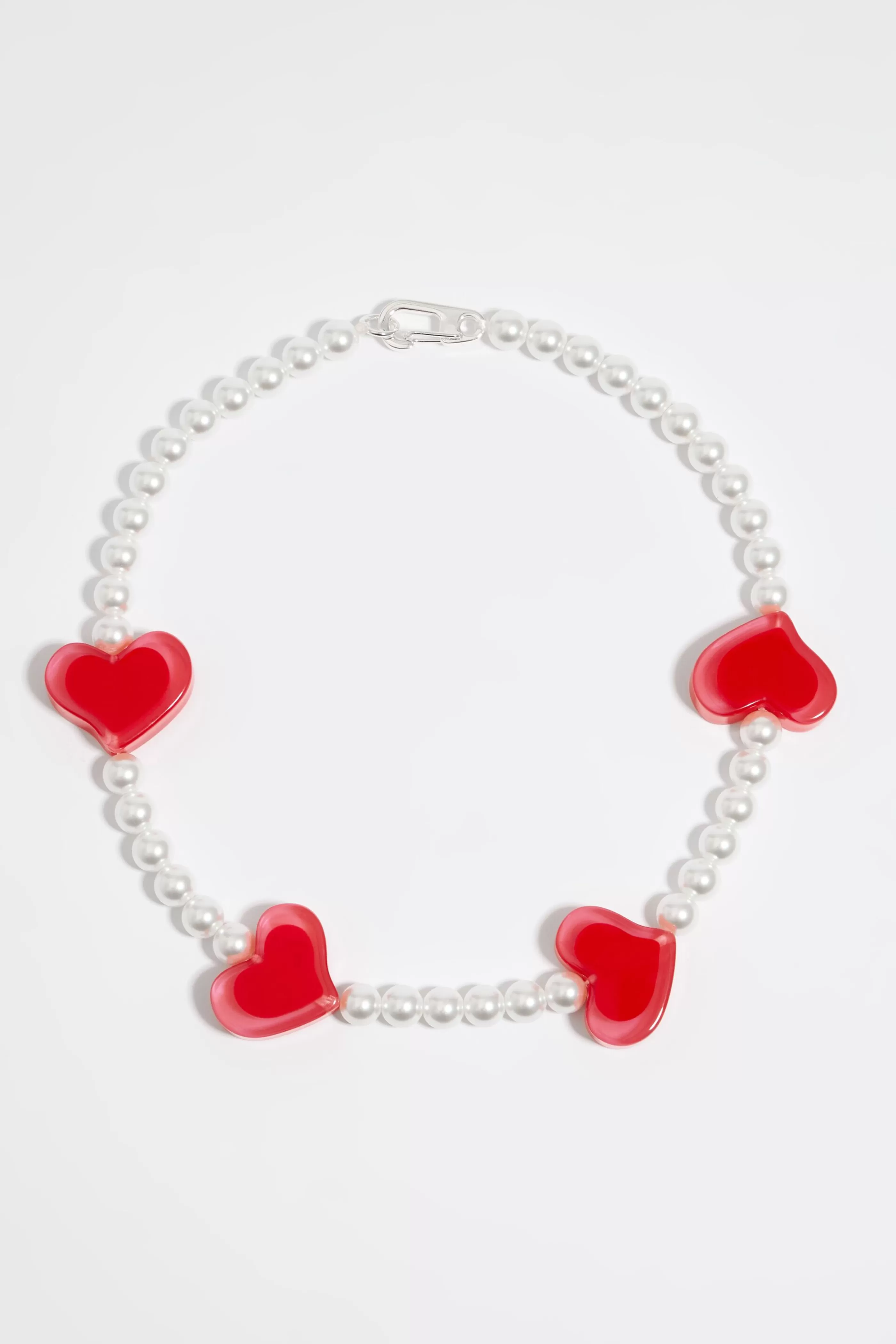 Store Collar perlas corazones Collares