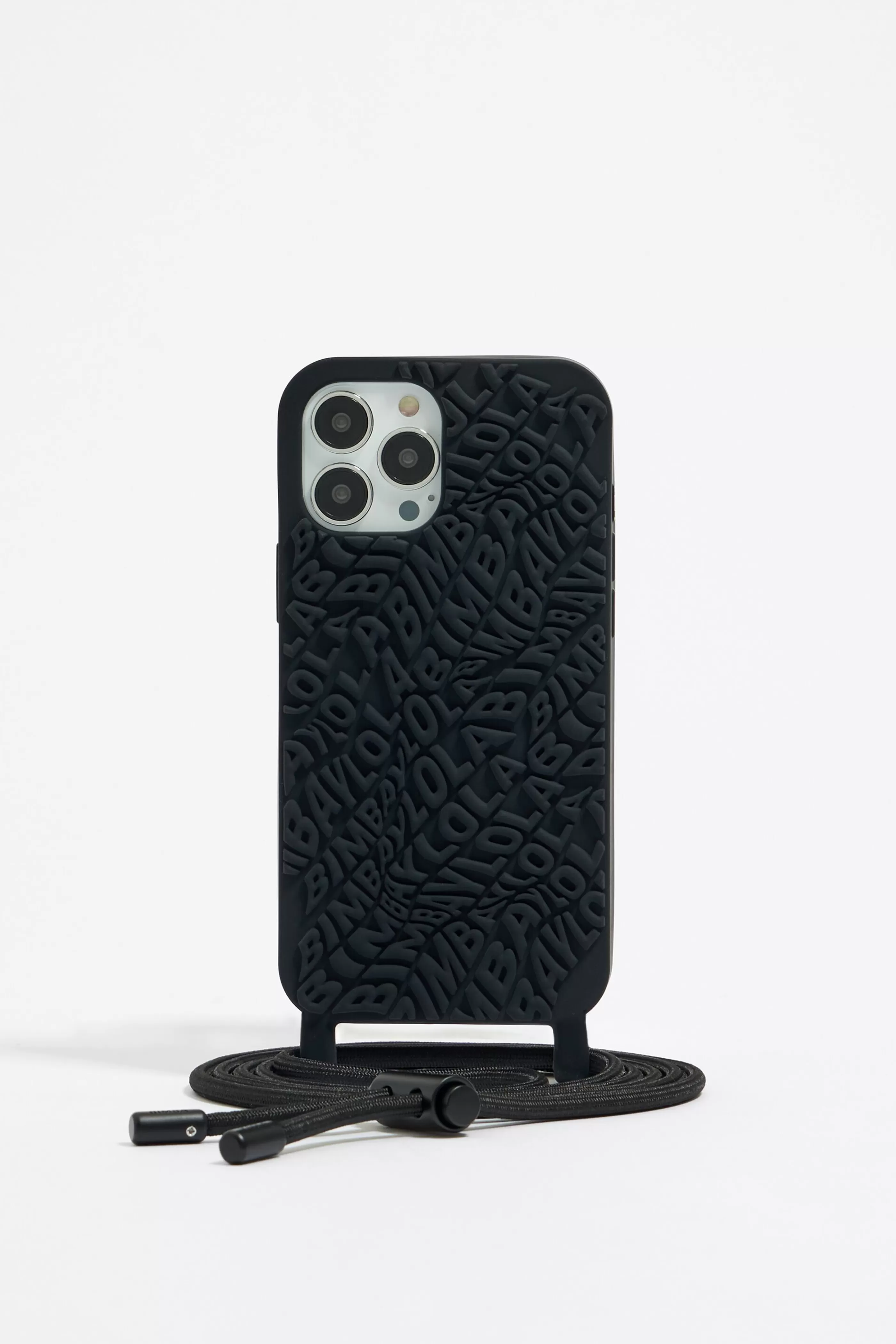 Outlet Funda iPhone 12 Pro Max silicona logo negra Carcasas móvil