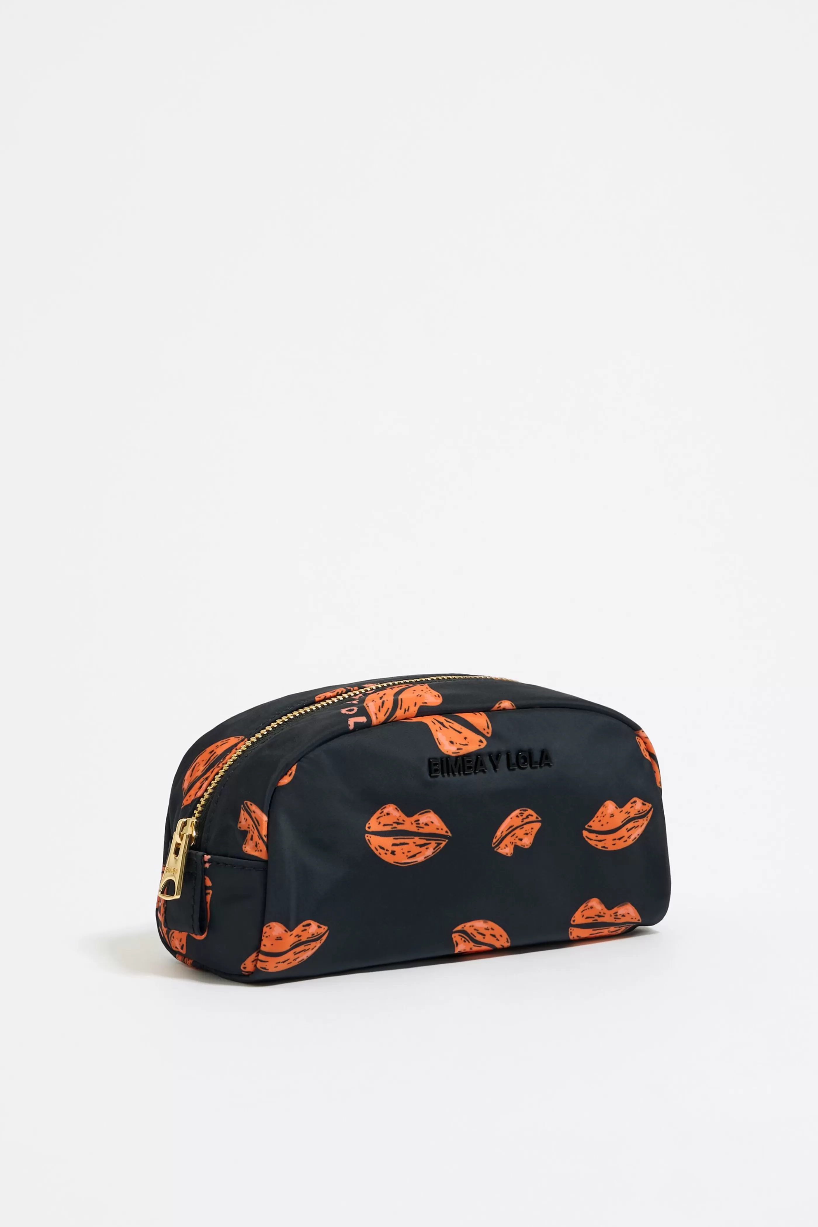 Sale Neceser media luna print Lips negro Nylon | Estuches