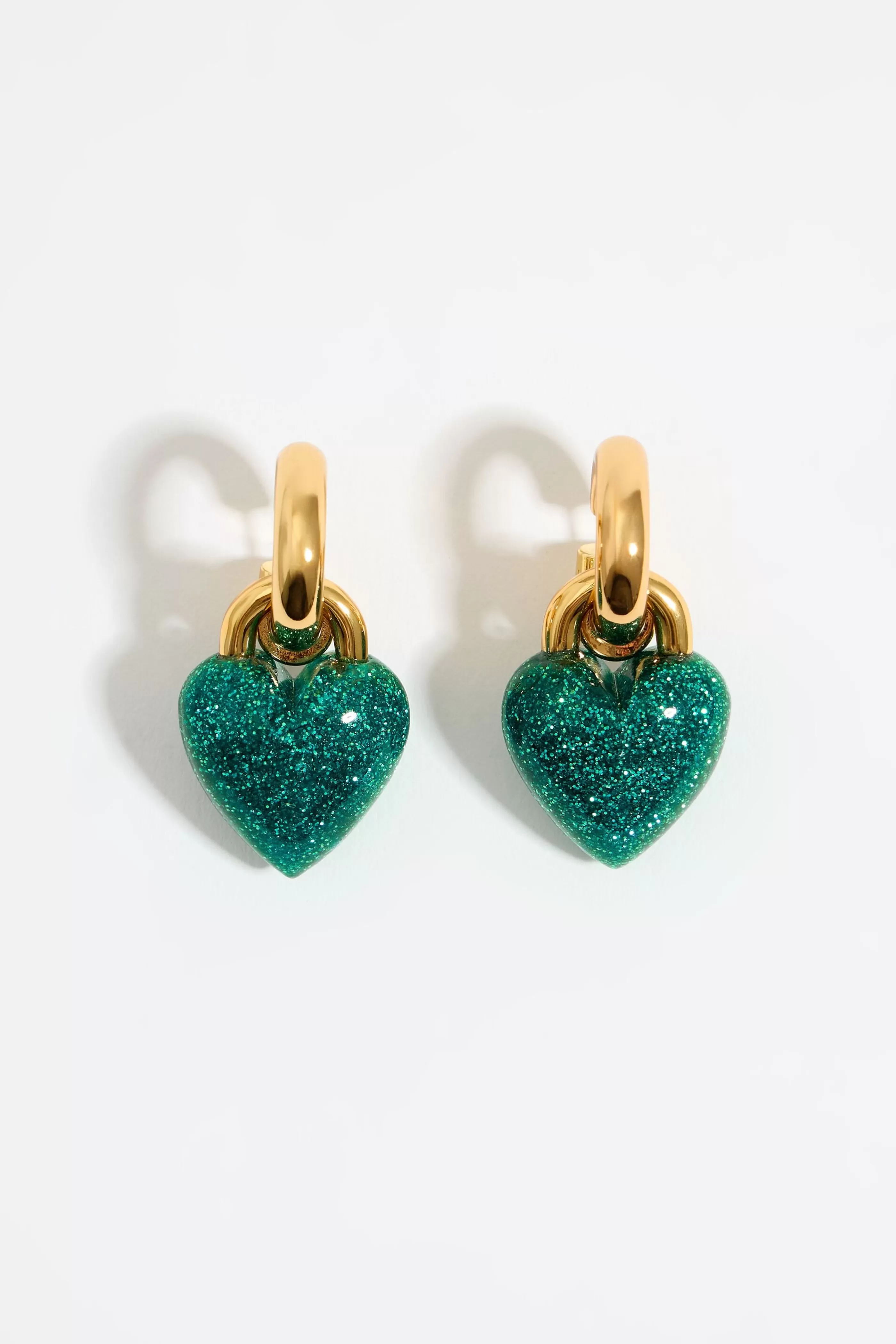 Sale Pendientes aro corazon glitter Pendientes | Bisutería