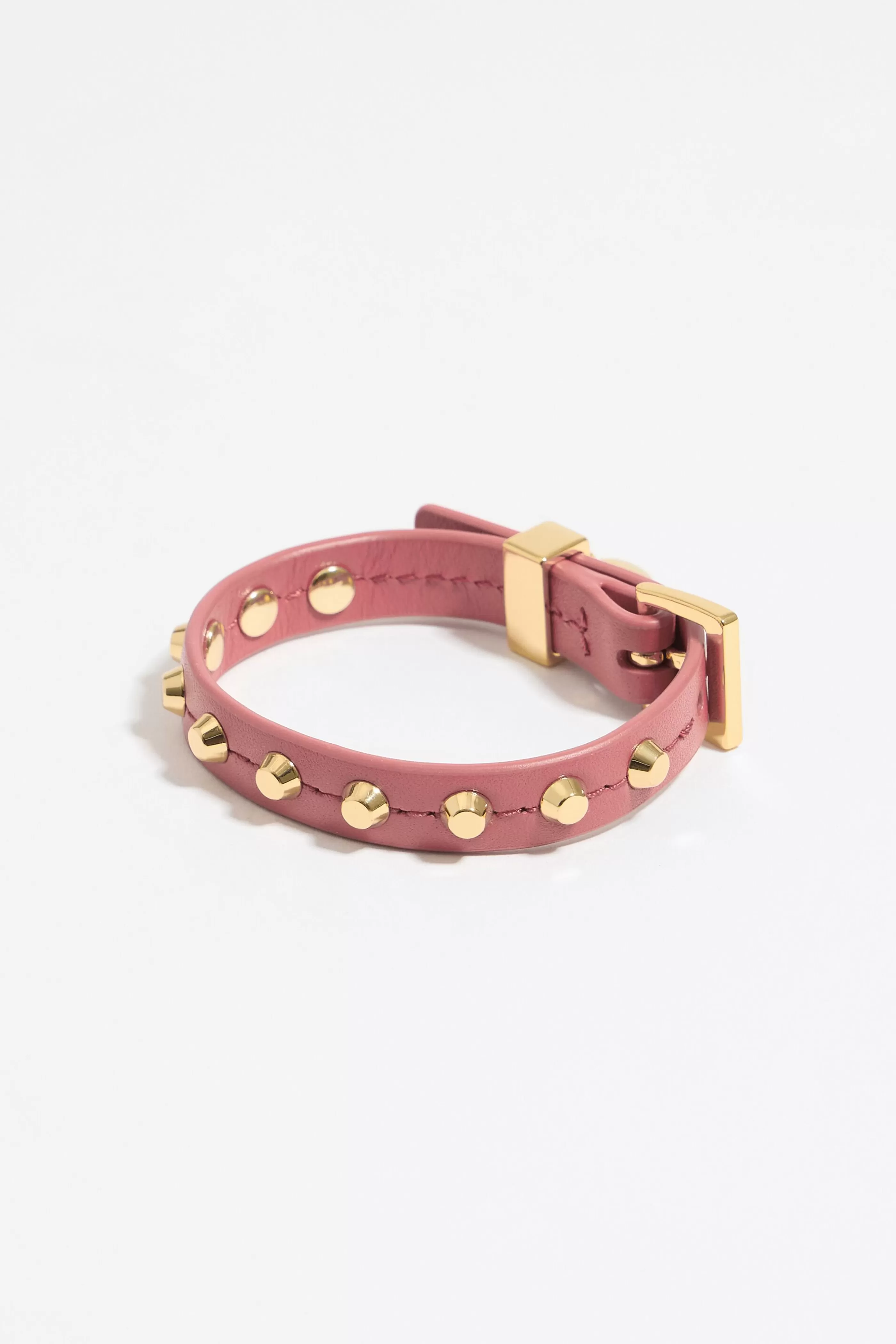 Online Pulsera piel tachas rosa Pulseras | Bisutería